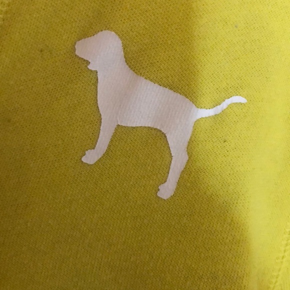 Yellow v neck hoodie - Picture 2 of 4